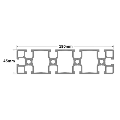 10-45180-0-1000MM MODULAR SOLUTIONS EXTRUDED PROFILE<br>45MM X 180MM, CUT TO THE LENGTH OF 1000 MM
